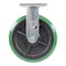 Vestil Polyurethane Rigid Caster 8 In. Diameter x 2 In. Width 1000 Lb. Capacity Green/Black CST-F34-8X2DT-R - alternate 2